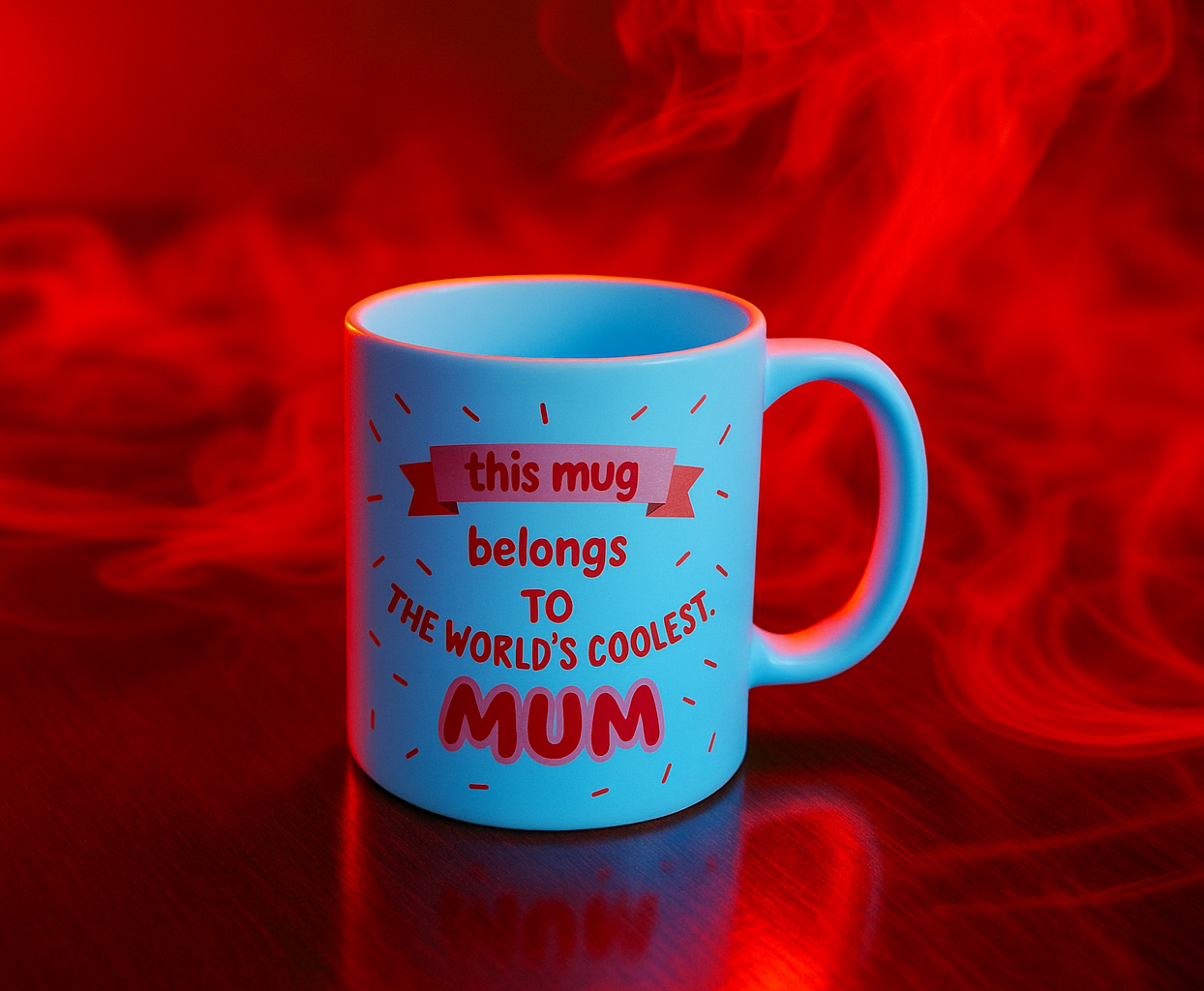 "World's Coolest Mum Mug " Cute Pink Gift for Mother's Day, Birthday, or Appreciation